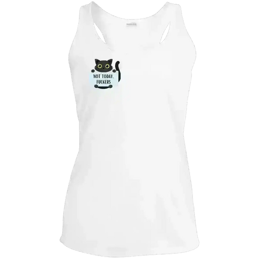 Not Today Cat - Racerback Tank - Cady Creations