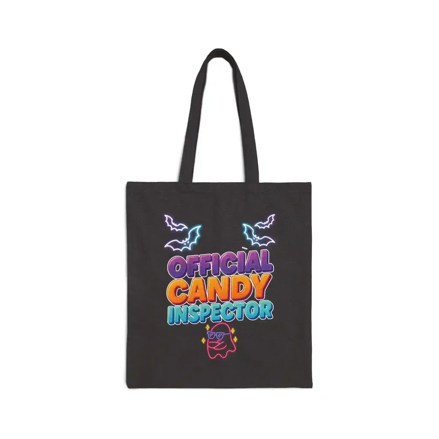 Official Candy Inspector Canvas Trick or Treating Bag - Spooky Season Halloween - Cady Creations