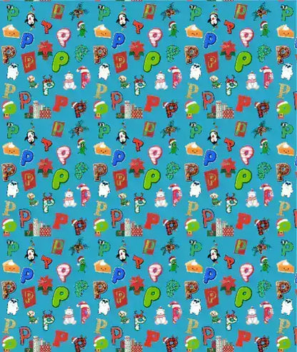 "P" Christmas Wrapping Paper – Alphabet Gift Swap Collection