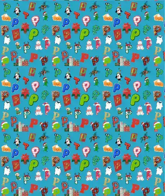 "P" Christmas Wrapping Paper – Alphabet Gift Swap Collection