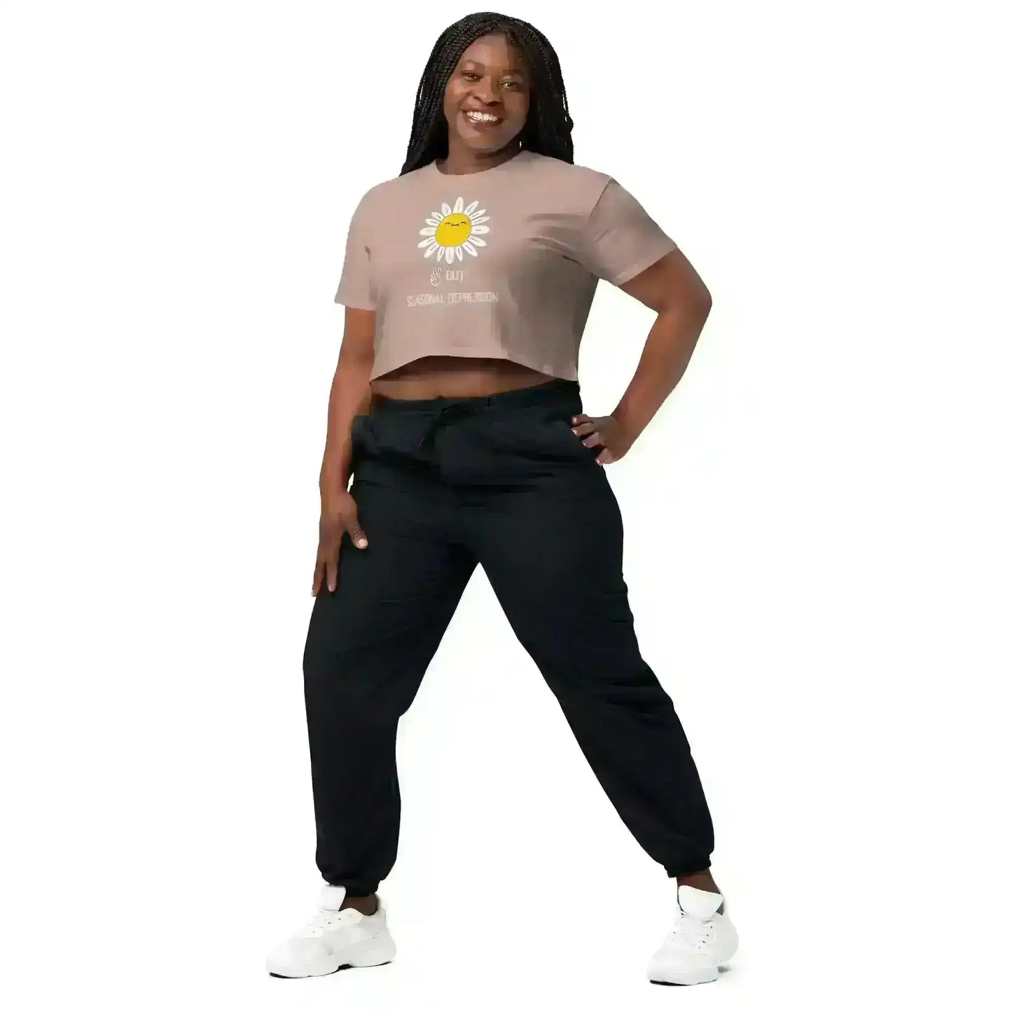 Peace Out Seasonal Depression - Crop Top - Cady Creations