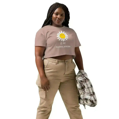 Peace Out Seasonal Depression - Crop Top - Cady Creations