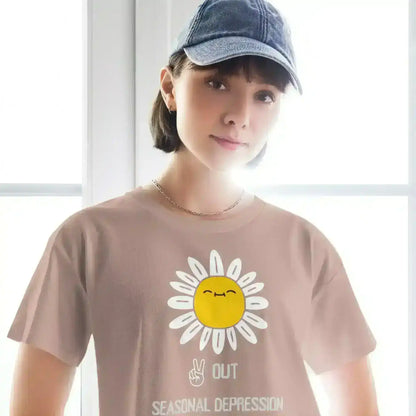 Peace Out Seasonal Depression - Crop Top - Cady Creations