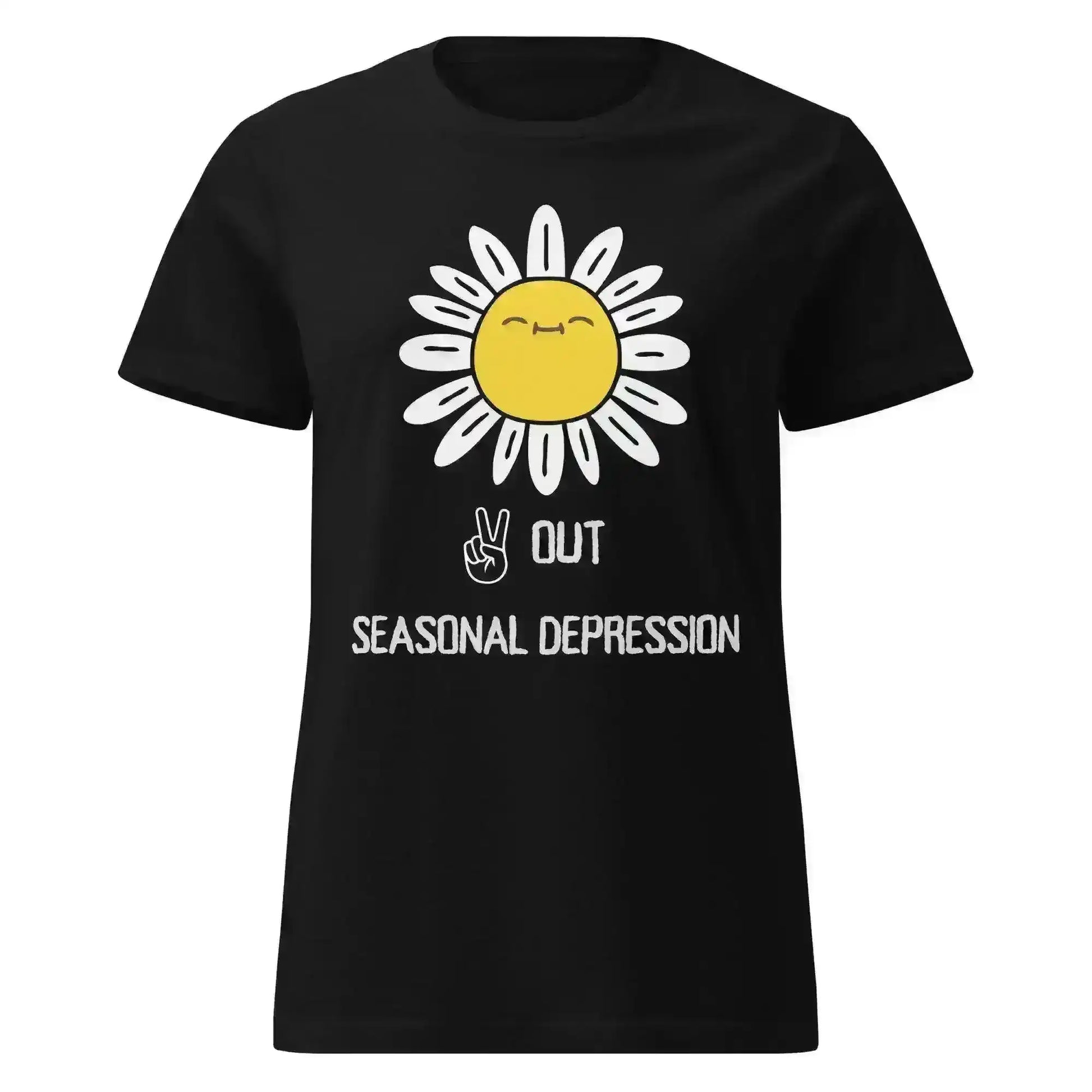 Peace Out Seasonal Depression - Fitted Tee - Cady Creations