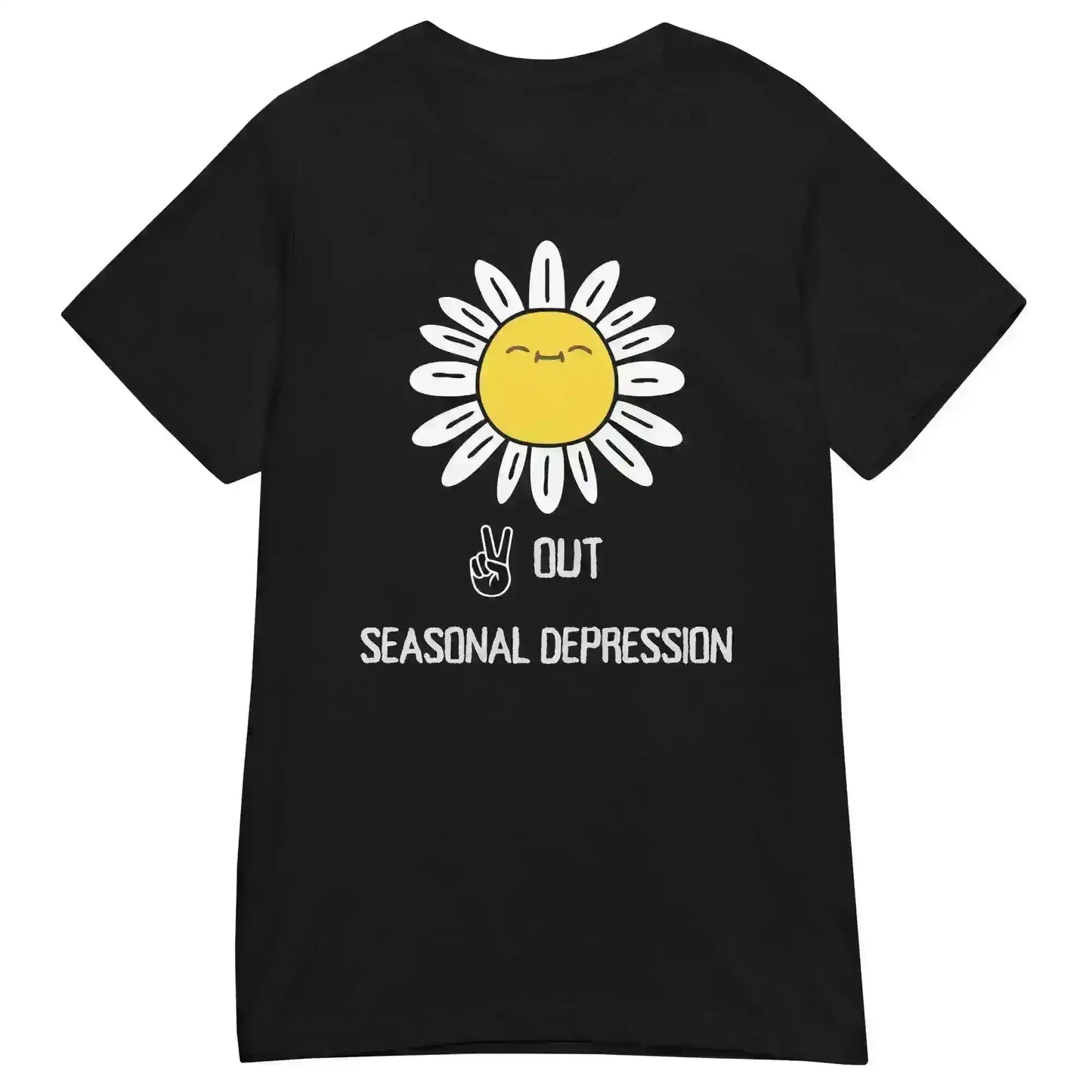 Peace Out Seasonal Depression - Fitted Tee - Cady Creations