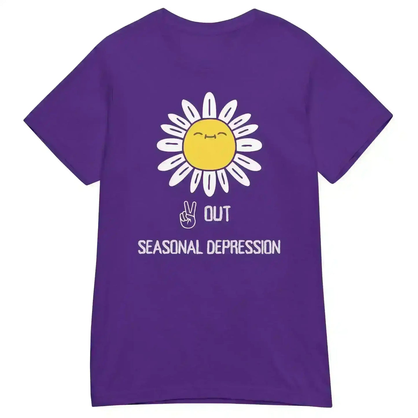 Peace Out Seasonal Depression - Fitted Tee - Cady Creations