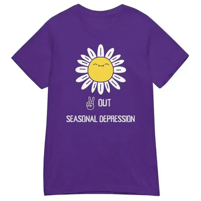 Peace Out Seasonal Depression - Fitted Tee - Cady Creations