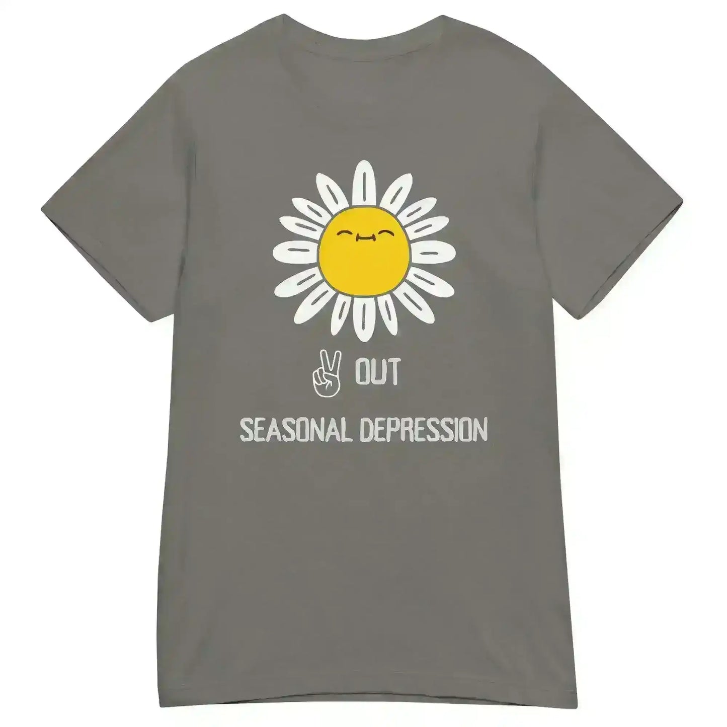 Peace Out Seasonal Depression - Fitted Tee - Cady Creations