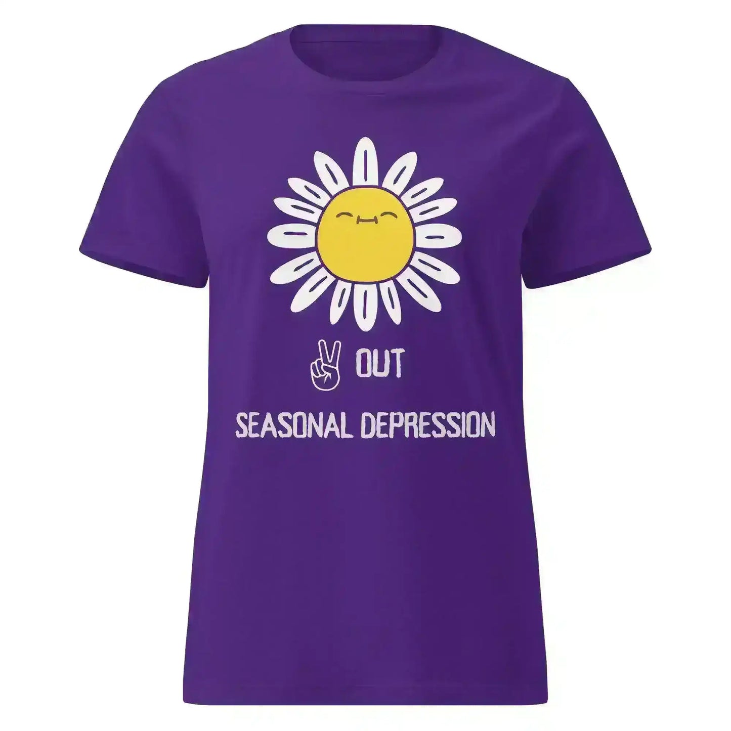 Peace Out Seasonal Depression - Fitted Tee - Cady Creations