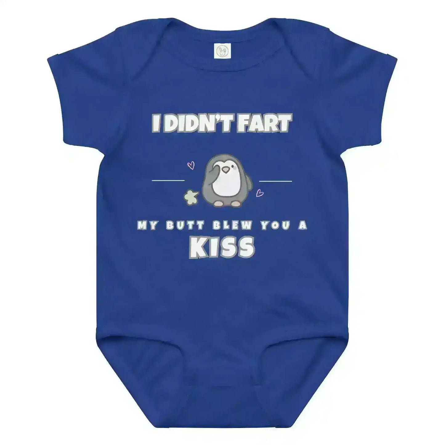 Penguin Toots Butt Kiss - Baby Onesie - Cady Creations