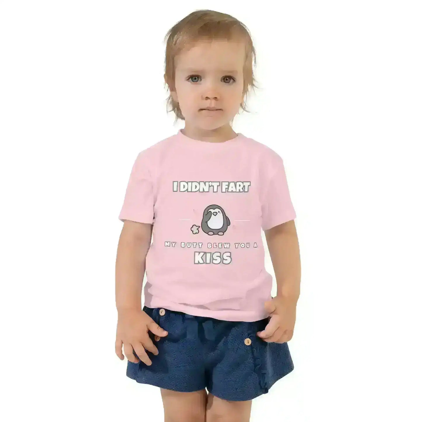 Penguin Toots Butt Kiss - Toddler Tee - Cady Creations