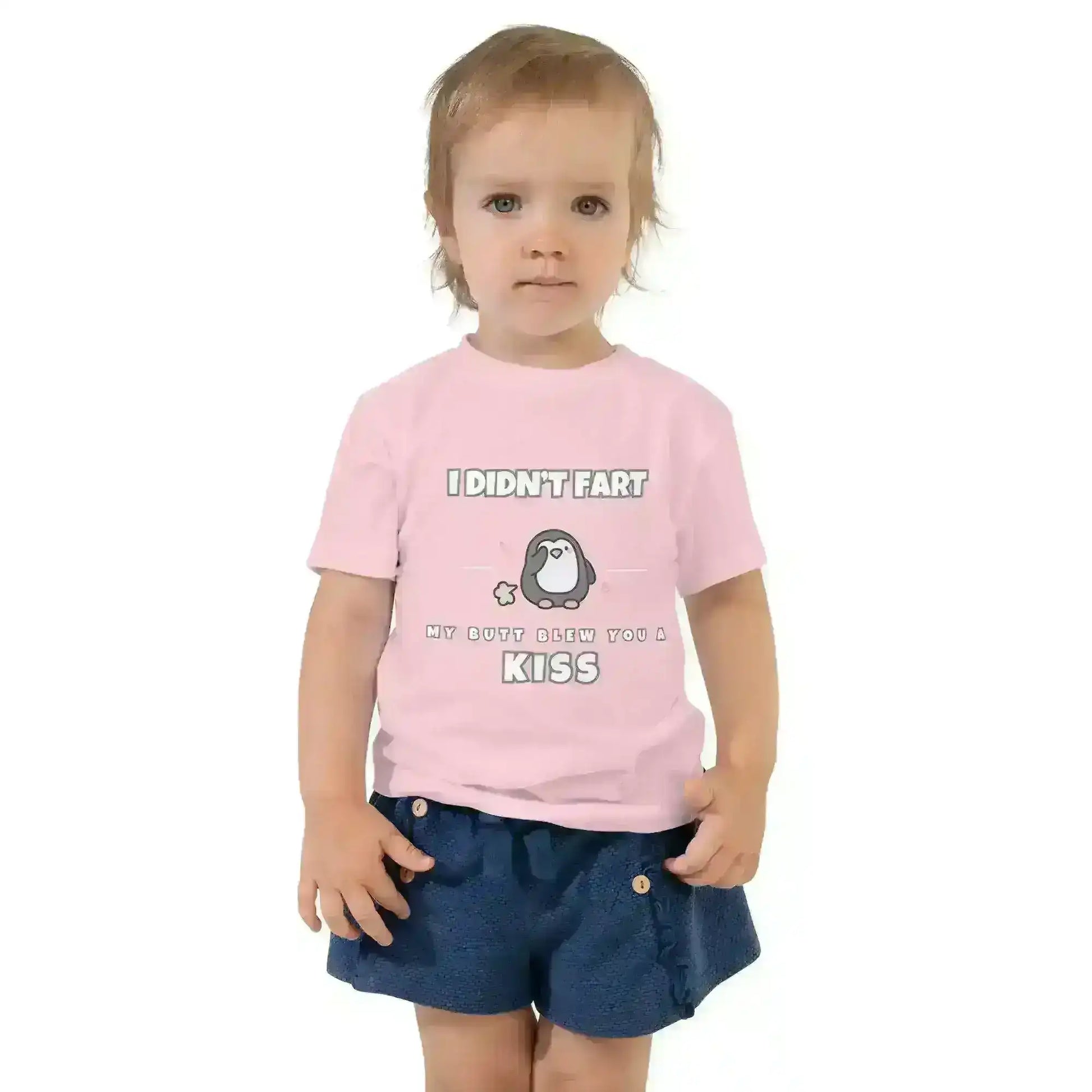 Penguin Toots Butt Kiss - Toddler Tee - Cady Creations