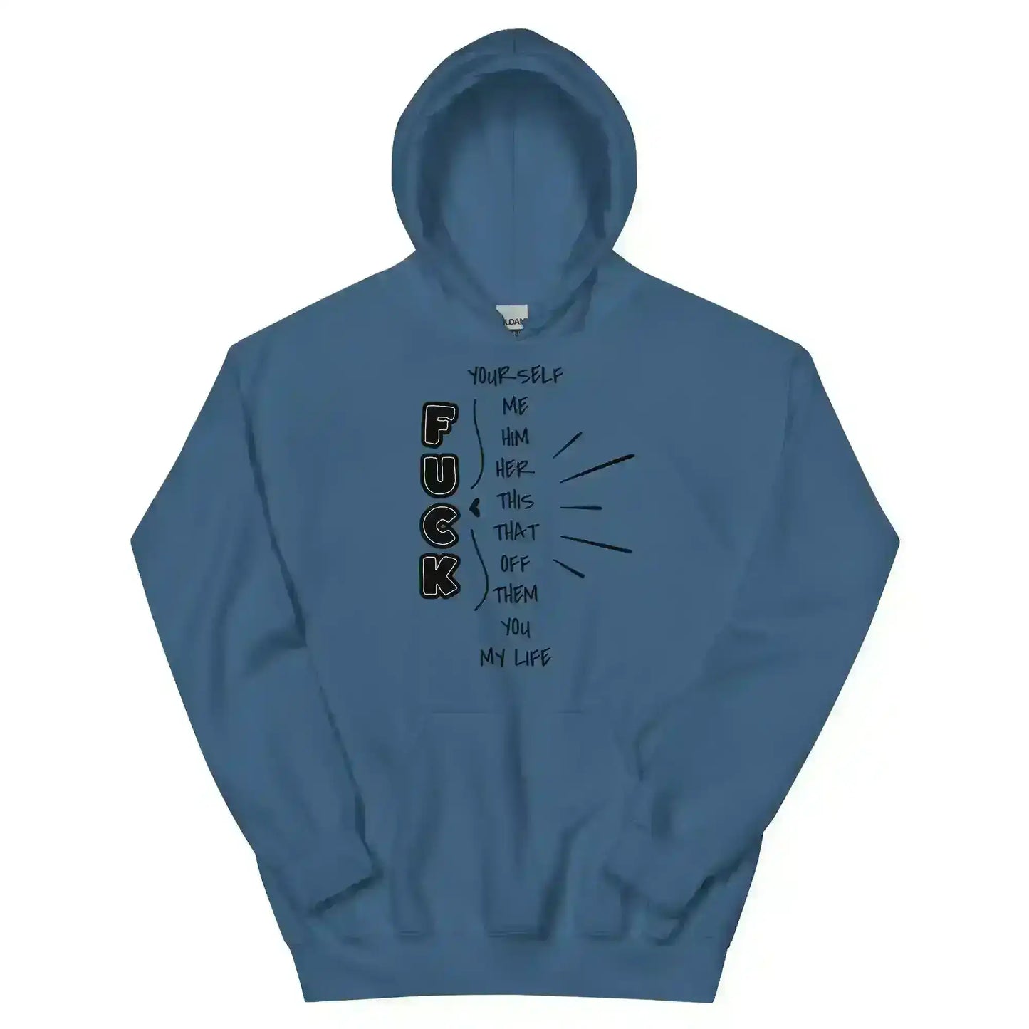 “Pick Your F*ck” Funny Graphic Hoodie – Sarcastic Dark Humor Streetwear - Cady Creations