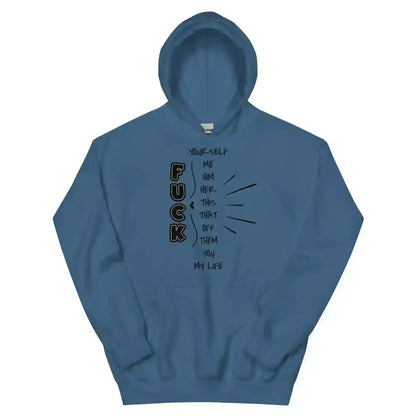 “Pick Your F*ck” Funny Graphic Hoodie – Sarcastic Dark Humor Streetwear - Cady Creations