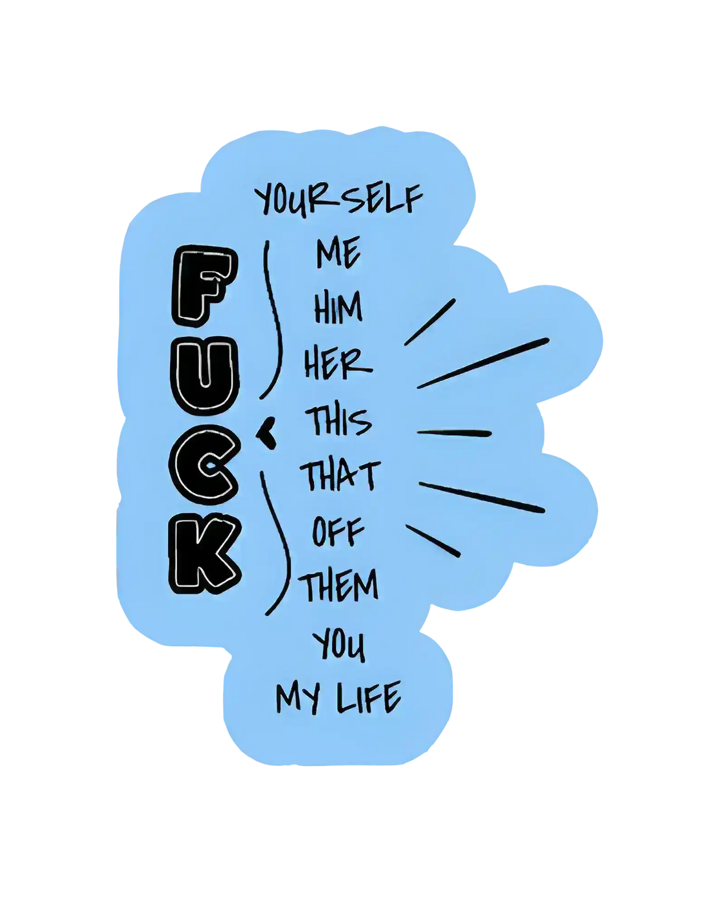  Pick your F*ck - Premium Vinyl Sticker - Cady Creations
