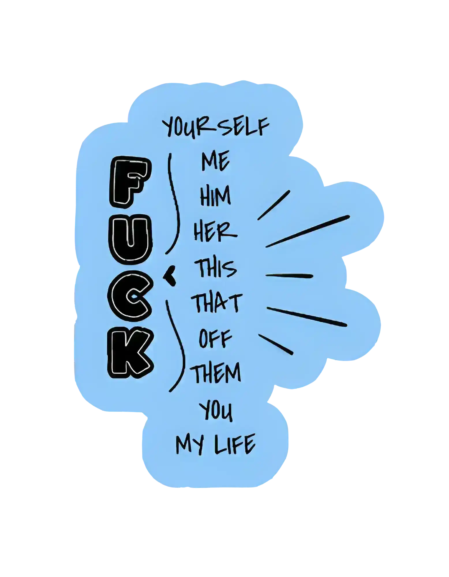  Pick your F*ck - Premium Vinyl Sticker - Cady Creations