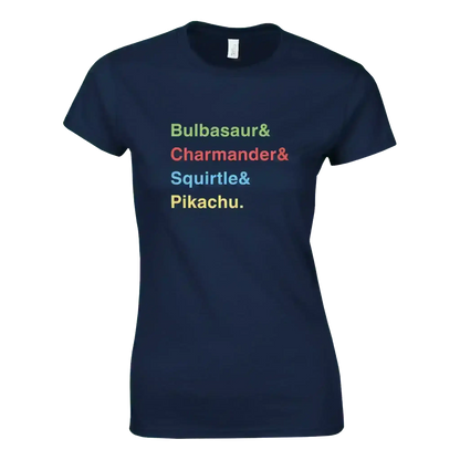 Pokemon Starters - Fitted Tee - Cady Creations