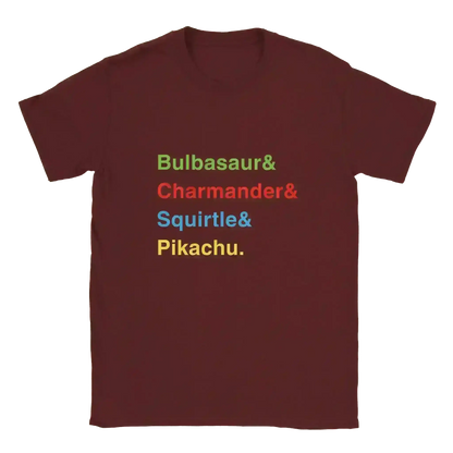 Pokemon Starters - Unisex Tee - Cady Creations