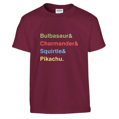 Pokemon Starters Youth Graphic Tee - Cady Creations
