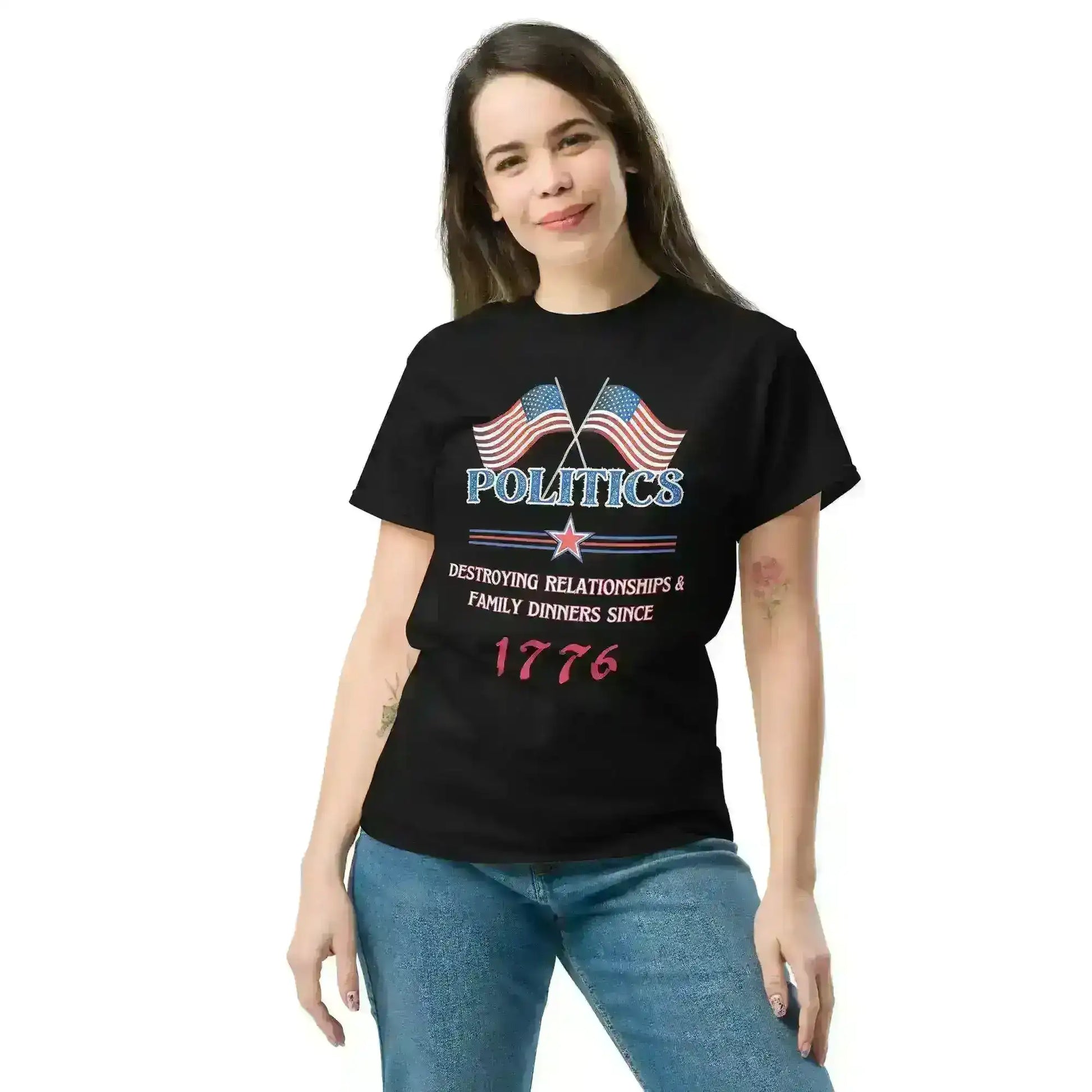 Politics Destroying Relationships -Unisex Tee - Cady Creations