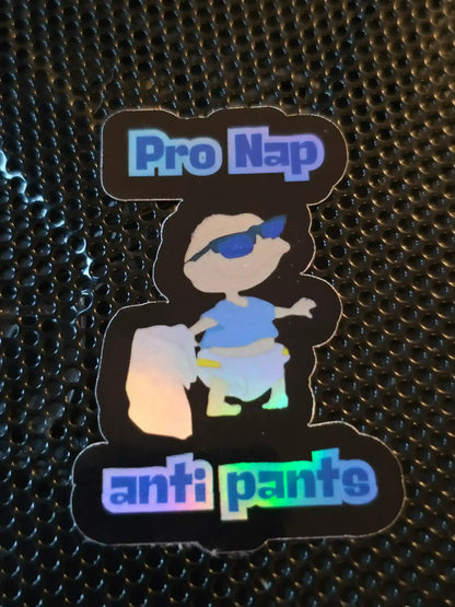  Pro Nap Anti Pants Tommy Pickles Inspired - Premium Vinyl Sticker - Cady Creations