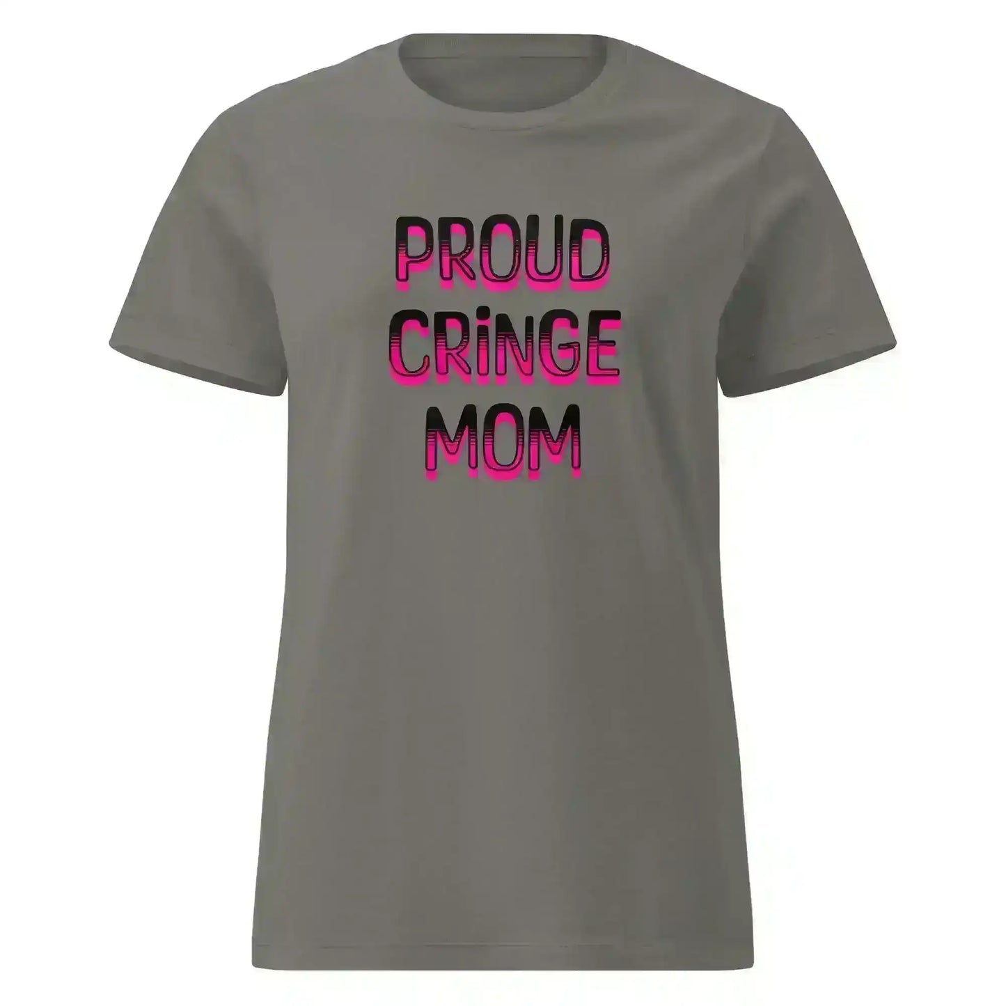 "Proud Cringe Mom" - Family Chaos & Internet Core Fitted Tee - Cady Creations
