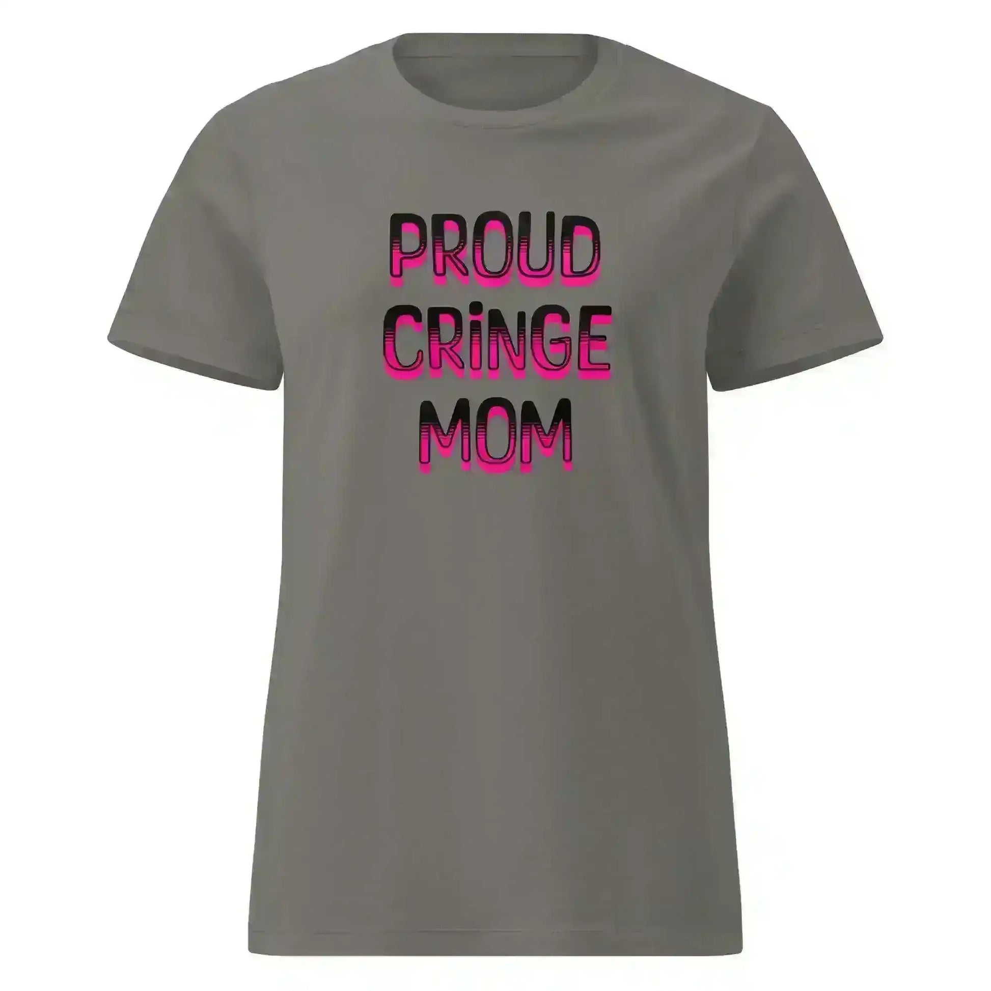 "Proud Cringe Mom" - Family Chaos & Internet Core Fitted Tee - Cady Creations