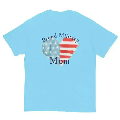 Proud Military Mom Patriotic Heart Unisex Graphic Tee - Cady Creations