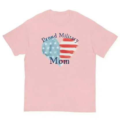 Proud Military Mom Patriotic Heart Unisex Graphic Tee - Cady Creations