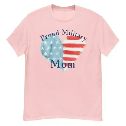 Proud Military Mom Patriotic Heart Unisex Graphic Tee - Cady Creations
