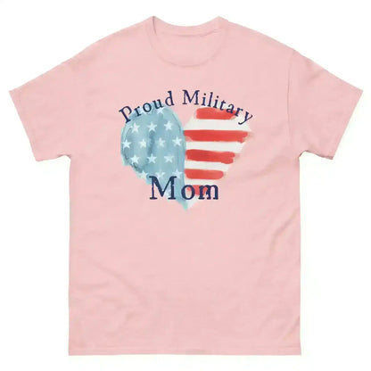 Proud Military Mom Patriotic Heart Unisex Graphic Tee - Cady Creations