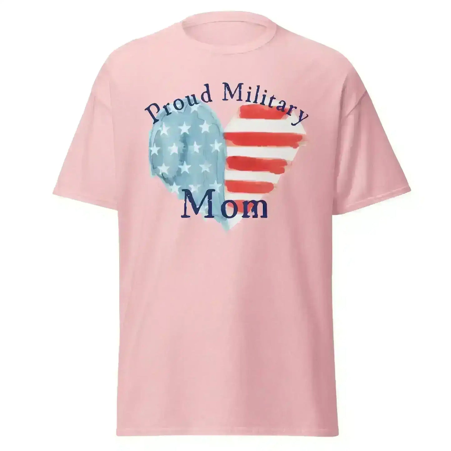 Proud Military Mom Patriotic Heart - Unisex Tee - Cady Creations