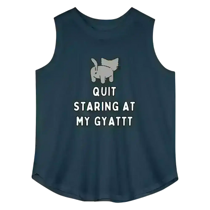 Quit Staring At My Gyattt - Curvy Tank - Cady Creations
