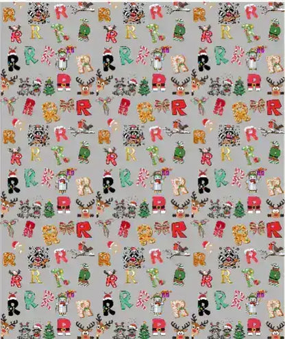 "R" Christmas Wrapping Paper – Alphabet Gift Swap Collection