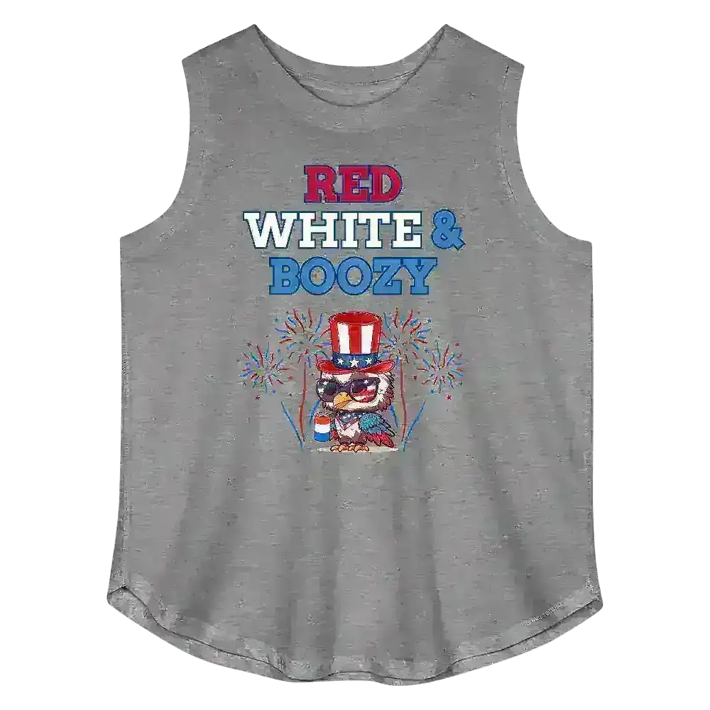 Red White & Boozy - Curvy Tank - Cady Creations