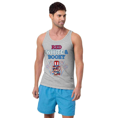 Red White & Boozy - Men's Tank - Cady Creations
