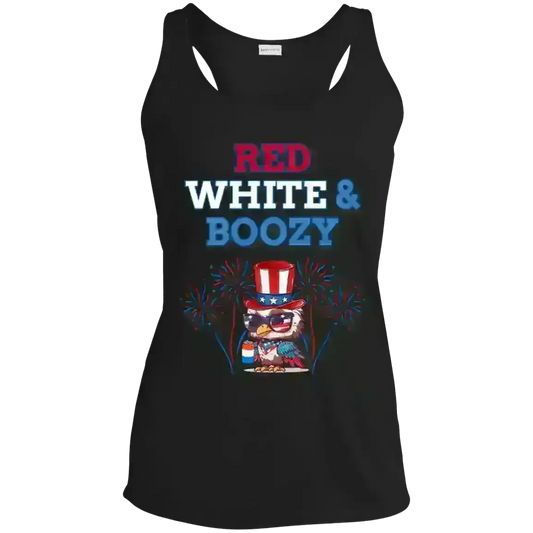 Red White & Boozy - Racerback Tank - Cady Creations