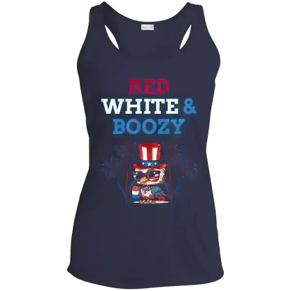 Red White & Boozy - Racerback Tank - Cady Creations