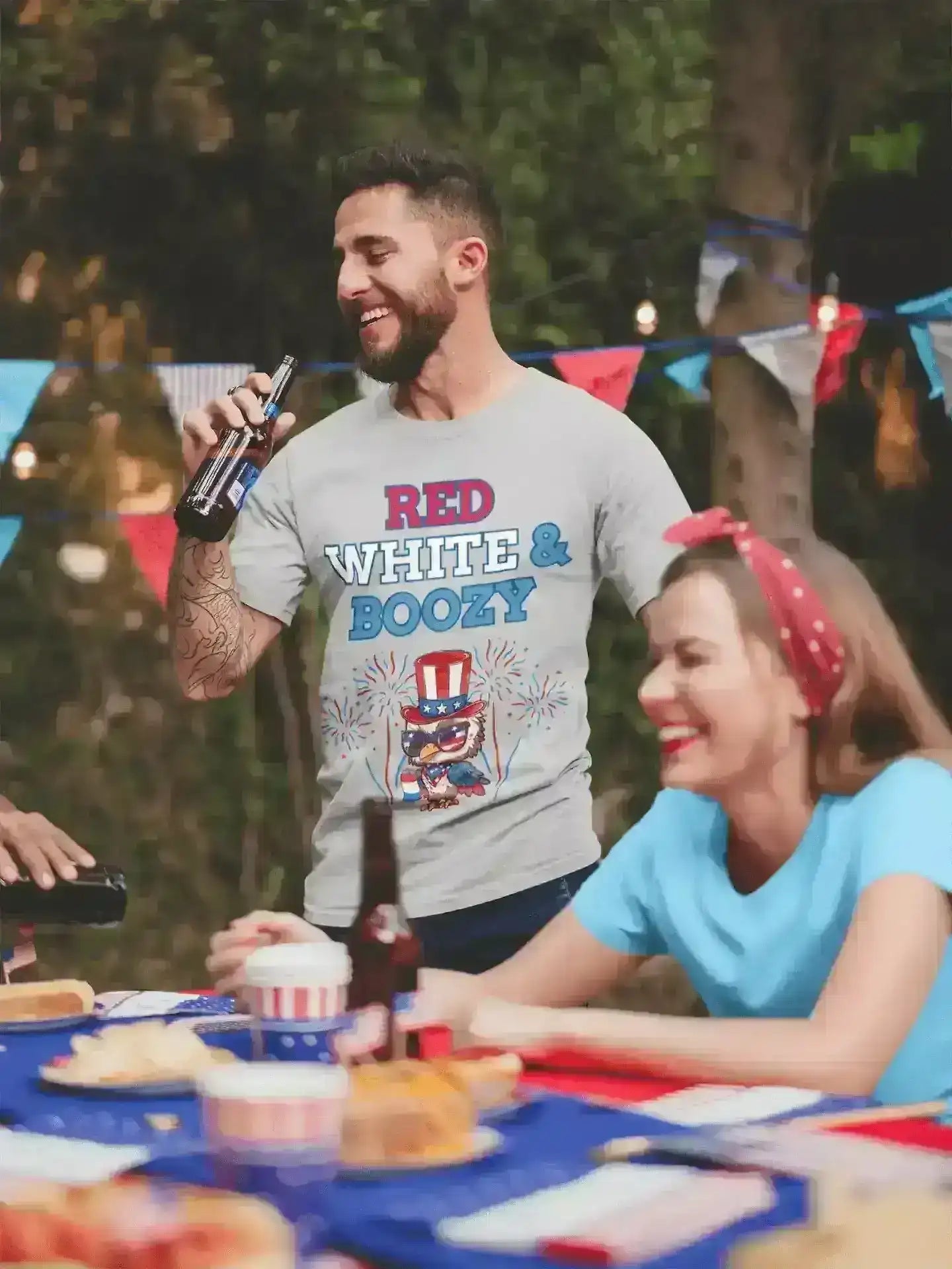 Red White & Boozy - Unisex Tee - Cady Creations