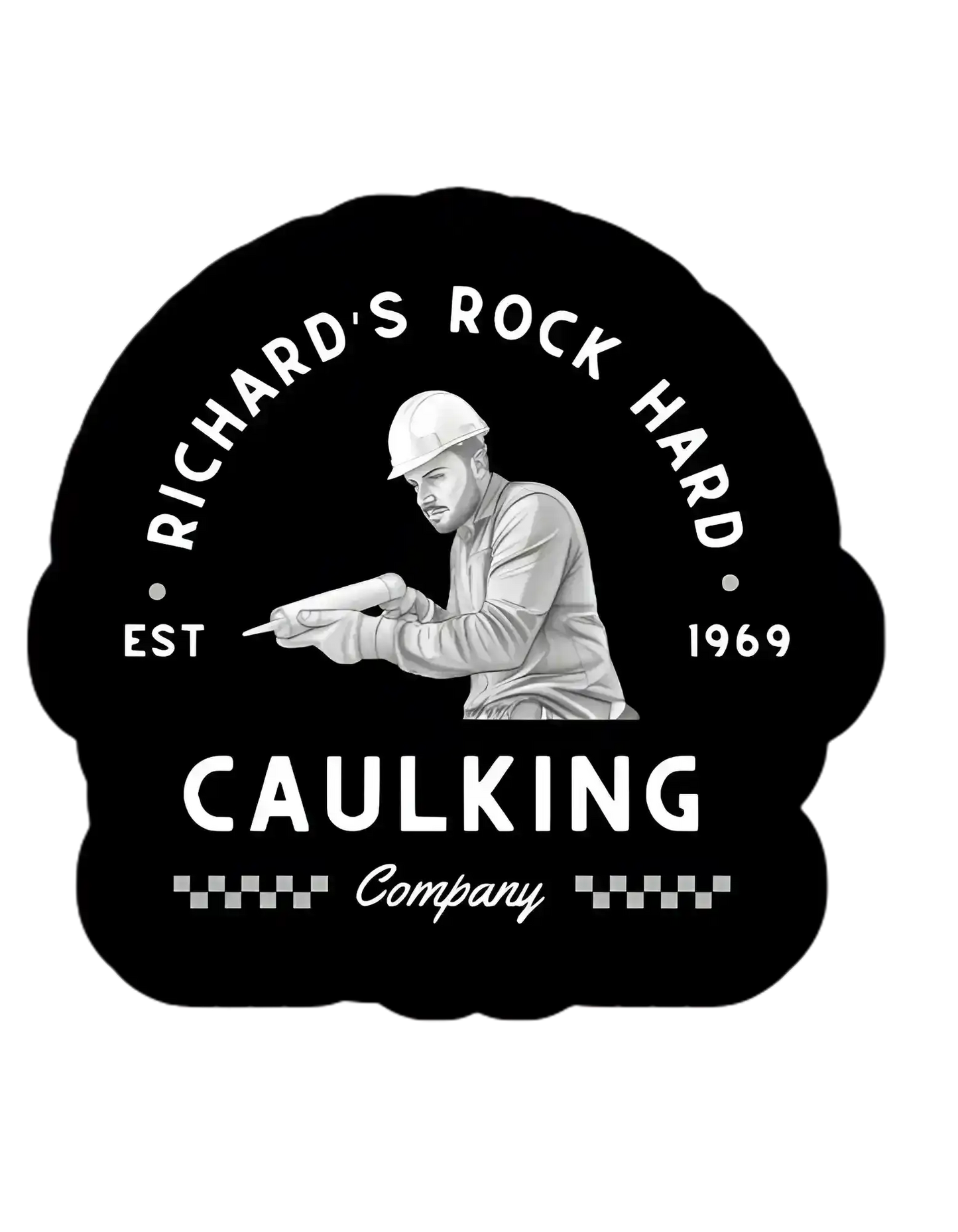  Richard's Rock Hard Caulking Company - Premium Vinyl Sticker - Cady Creations