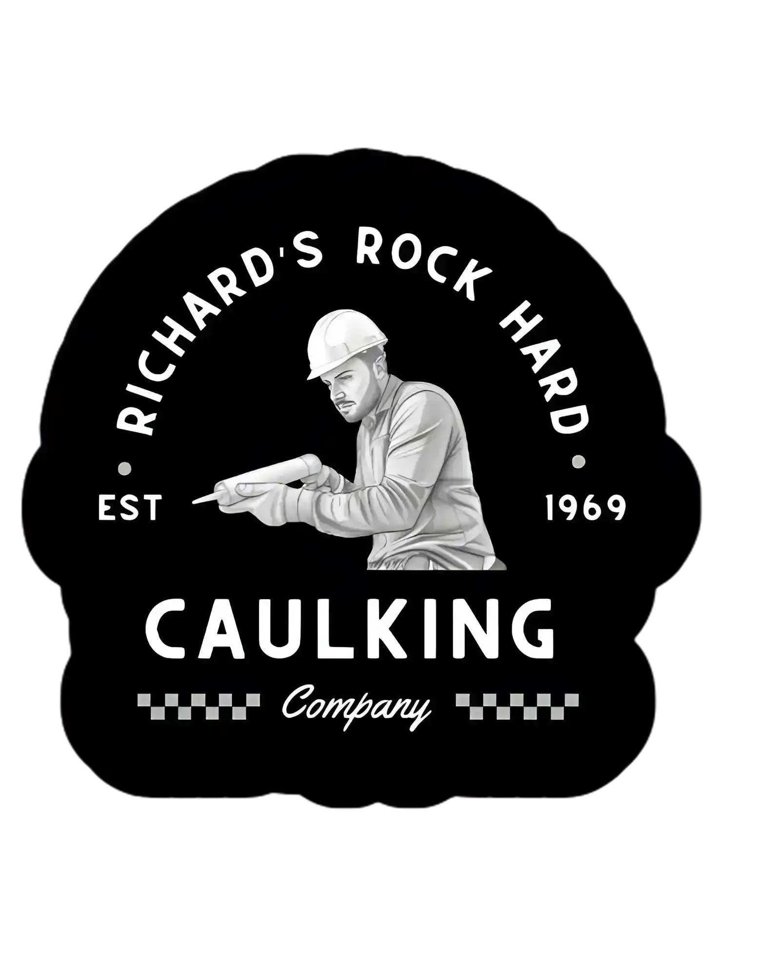  Richard's Rock Hard Caulking Company - Premium Vinyl Sticker - Cady Creations