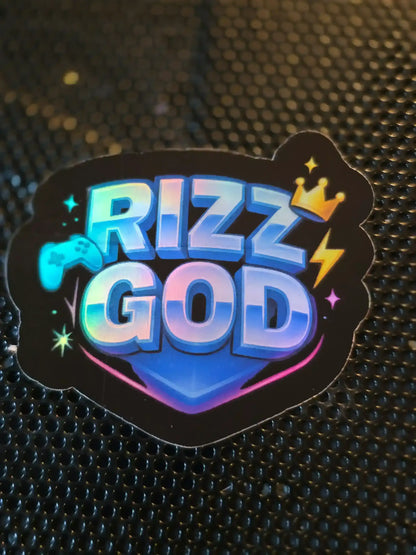  Rizz God - Premium Vinyl Sticker - Cady Creations