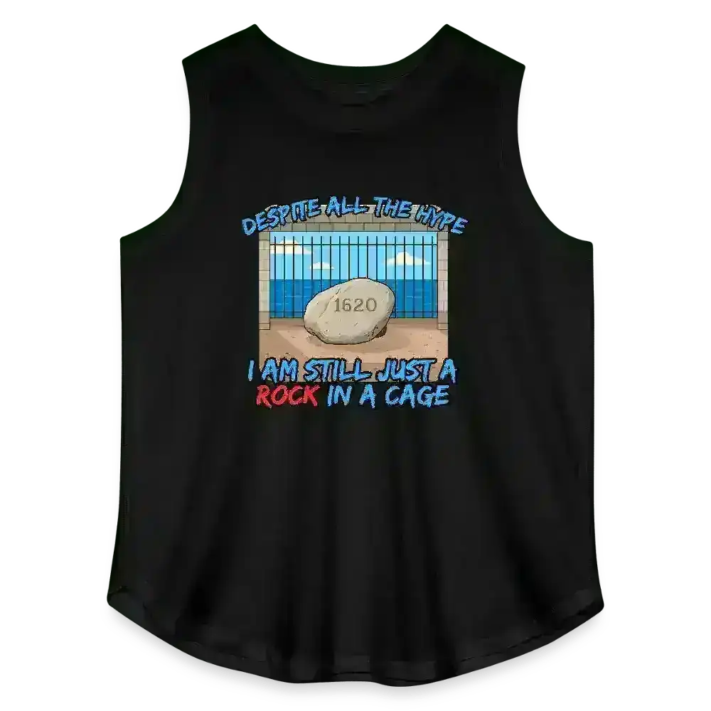 Rock In A Cage Plymouth Rock - Curvy Tank - Cady Creations