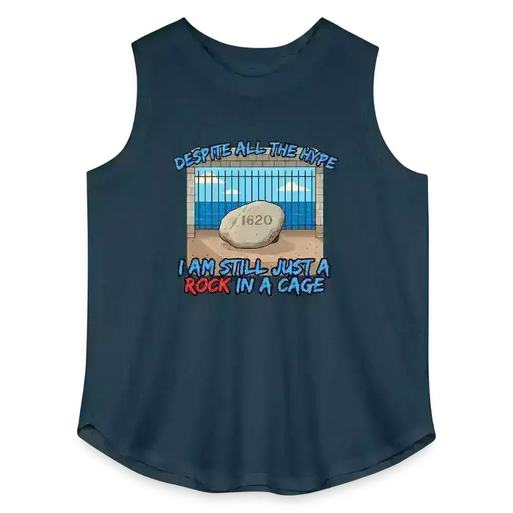 Rock In A Cage Plymouth Rock - Curvy Tank - Cady Creations