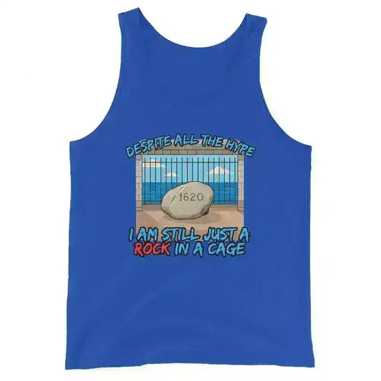 Rock In A Cage Plymouth Rock - Men's Tank - Cady Creations