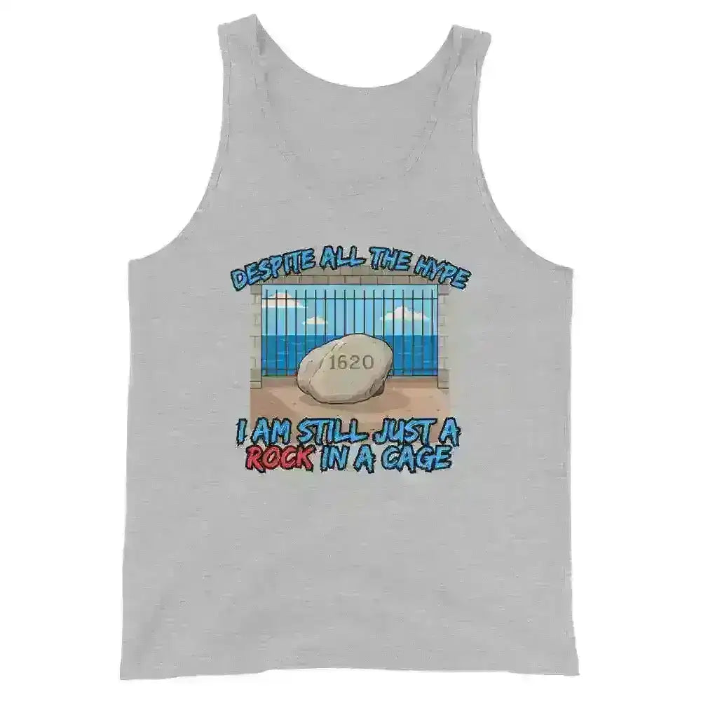 Rock In A Cage Plymouth Rock - Men's Tank - Cady Creations