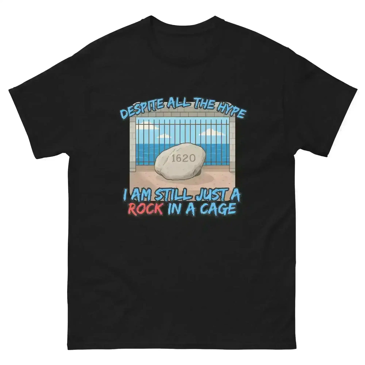 Rock In A Cage Plymouth Rock - Unisex Tee - Cady Creations
