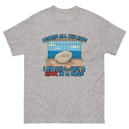 Rock In A Cage Plymouth Rock - Unisex Tee - Cady Creations