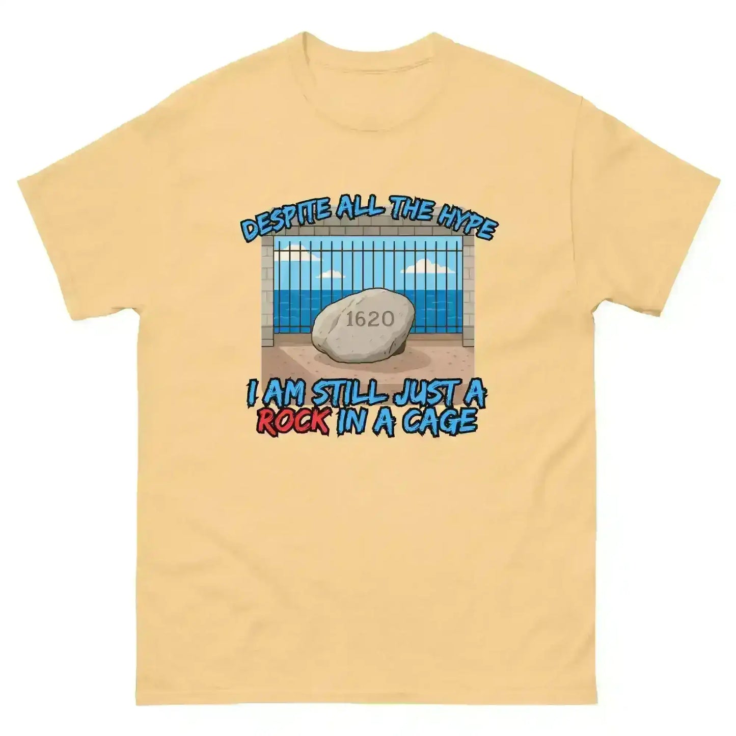 Rock In A Cage Plymouth Rock - Unisex Tee - Cady Creations