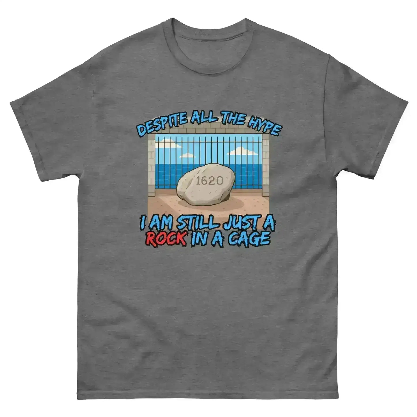 Rock In A Cage Plymouth Rock - Unisex Tee - Cady Creations